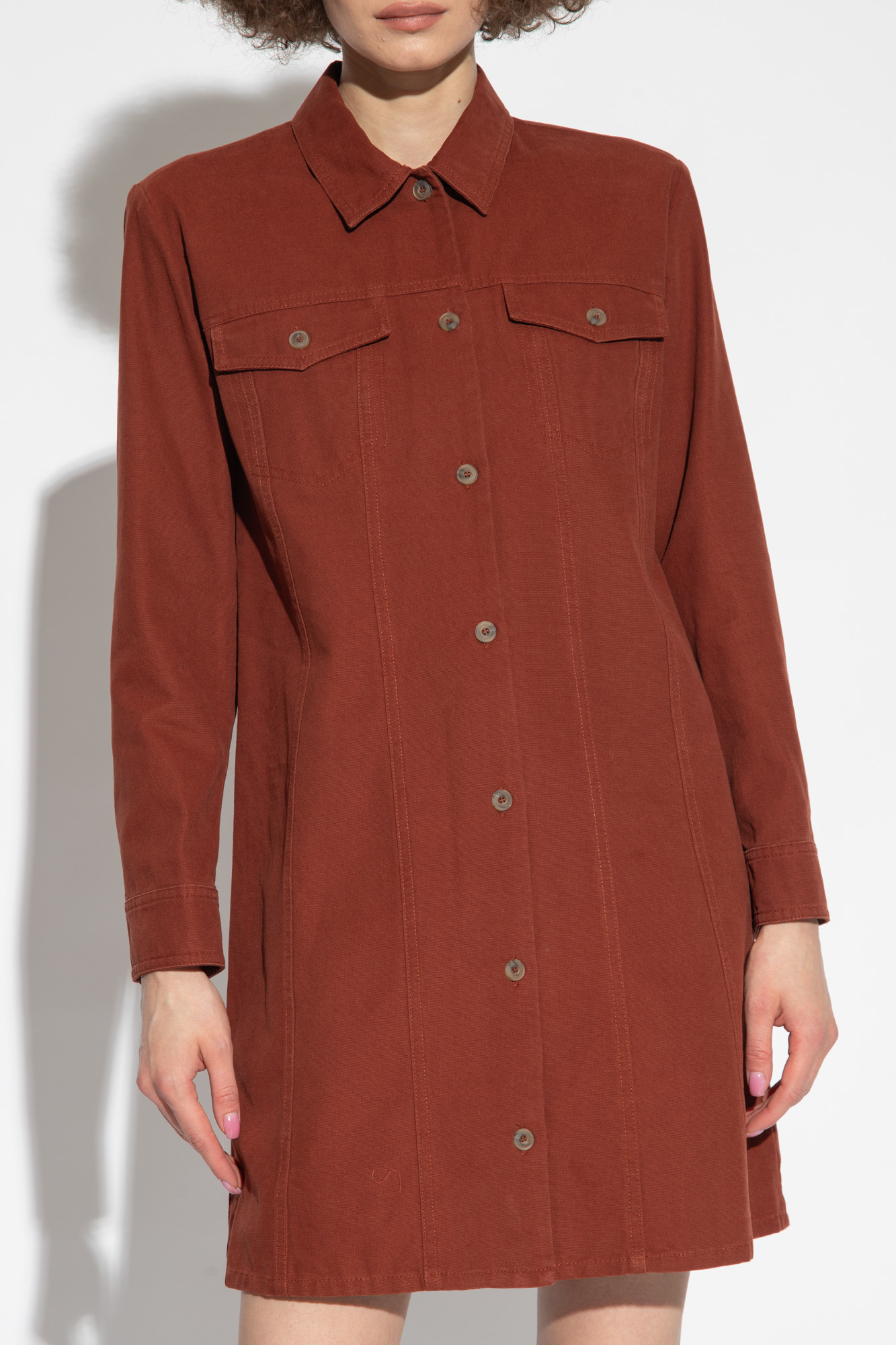 【送料&関税込】A.P.C. Beige Cotton Shirt Dress A.P.C. Beige Baba Dress | Garmentory